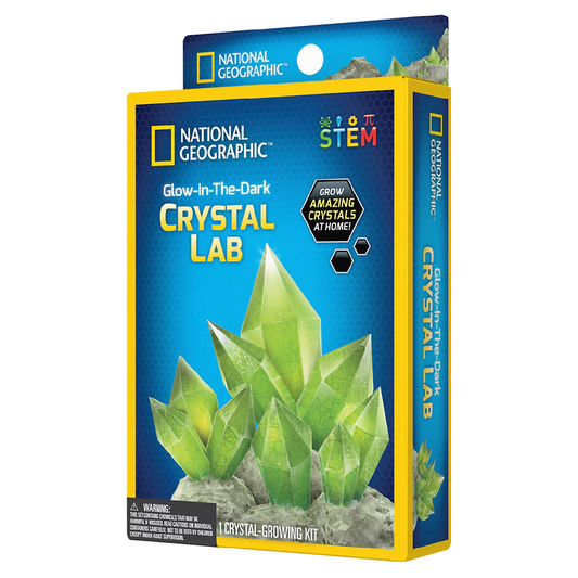 National Geographic Glow-In-The-Dark Crystal Lab Kit Educational Learning STEM