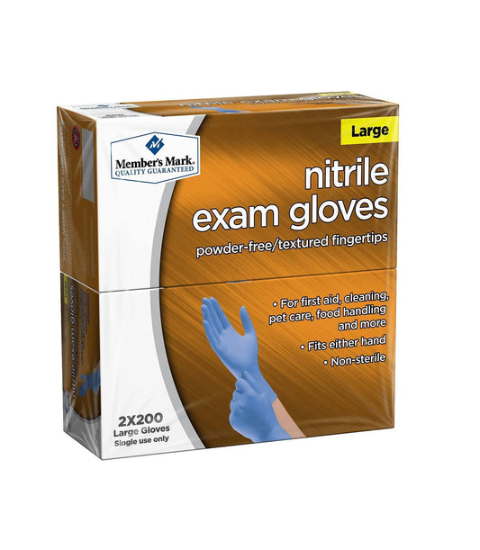 Member's Mark Nitrile Gloves, Choose your Size (400 ct.)
