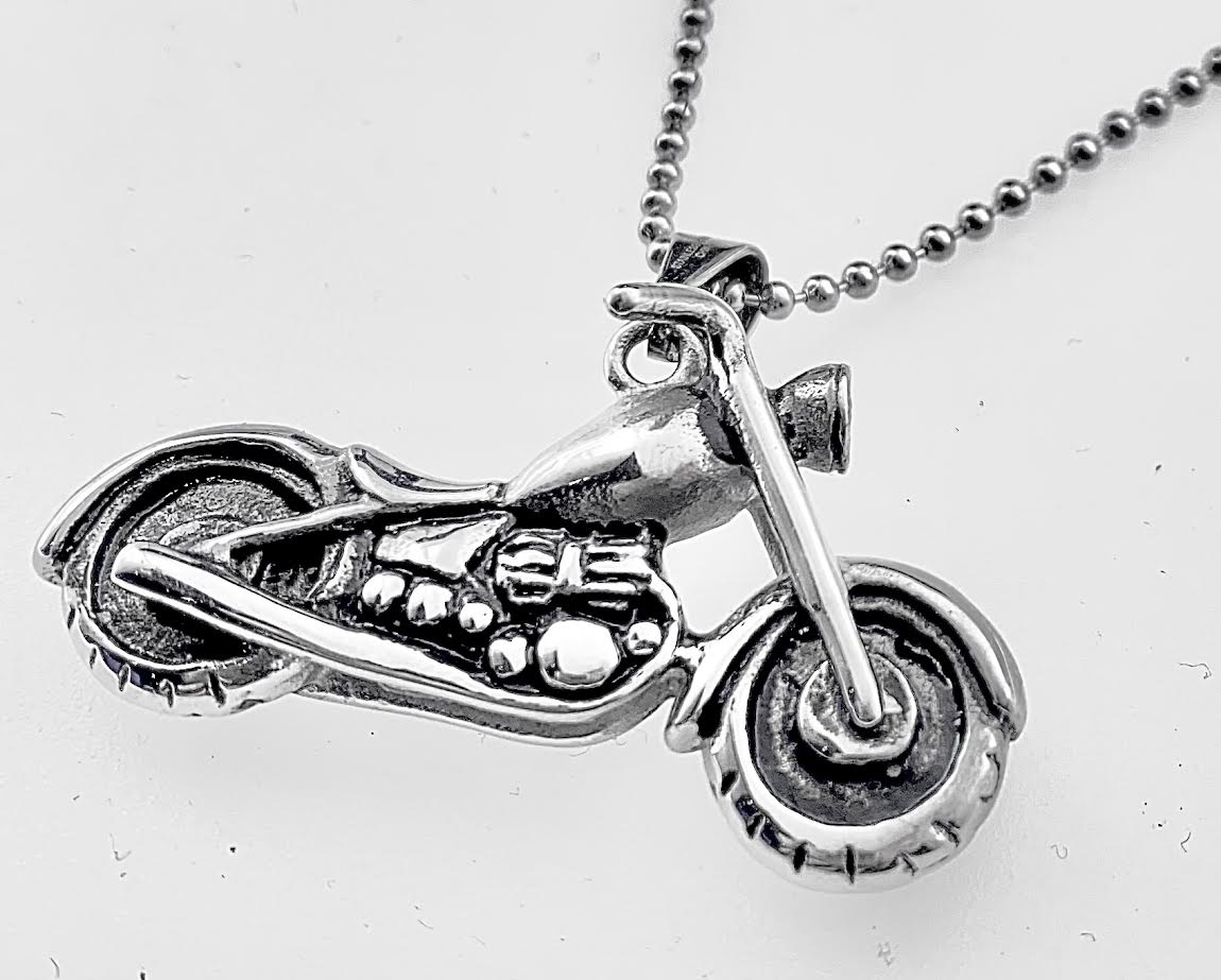 JEWELRY FASHION Polished Motorcycle Pendent