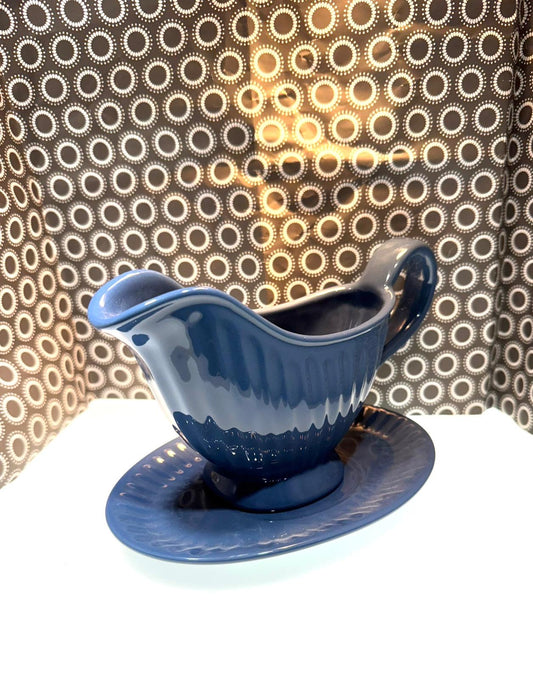 Blue Ceramic Modern Gravy- Sauce Server