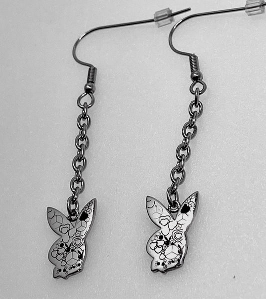 Playboy Jewelry Earring Cutout Bunny Heads