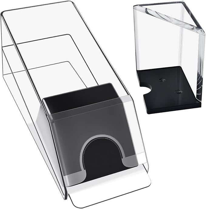 4,6,8 Deck Blackjack Shoe and Discard Tray, Clear Acrylic Blackjack Card Dispenser Dealing Holder Shoe for Playing Card Standard Size Poker Deck