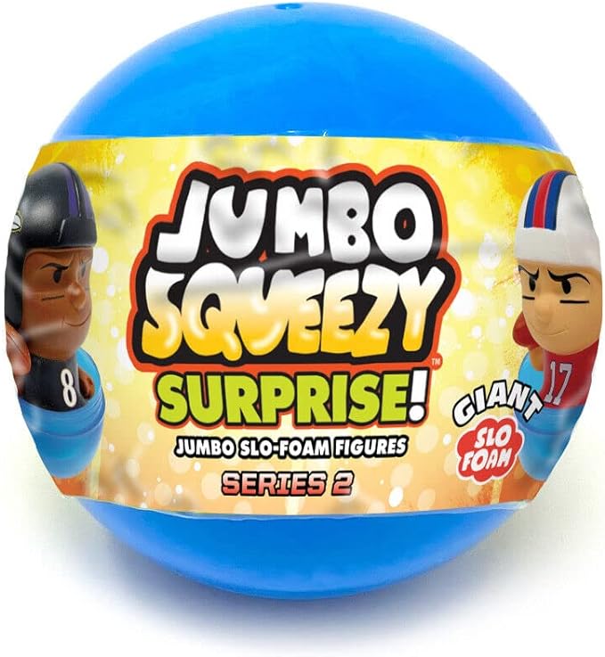 Jumbo Squeezy Surprise  NFL Football Series 2  Slow Rise Foam