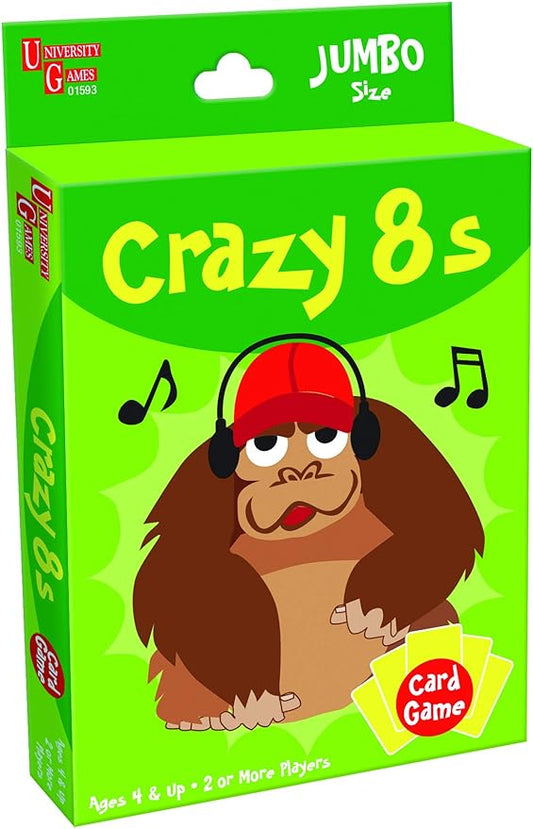Crazy 8s Card Game, Jumbo Size