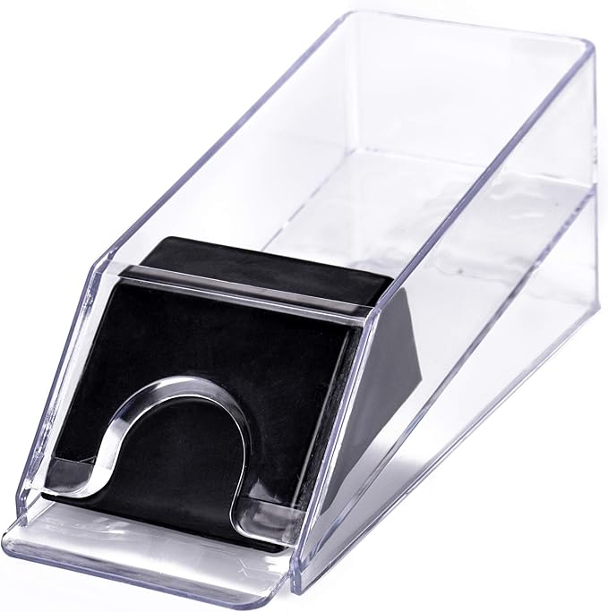 4,6,8 Deck Blackjack Shoe and Discard Tray, Clear Acrylic Blackjack Card Dispenser Dealing Holder Shoe for Playing Card Standard Size Poker Deck