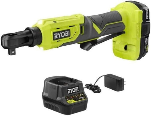 Ryobi 18V Cordless 3/8 in. 4-Postion Ratchet w/ 1.5ah Battery & Charger NEW