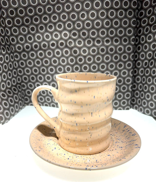 Ceramic Coffee Mug with Plate