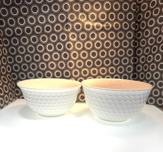 Set of 2 Ceramic Art Deco bowls