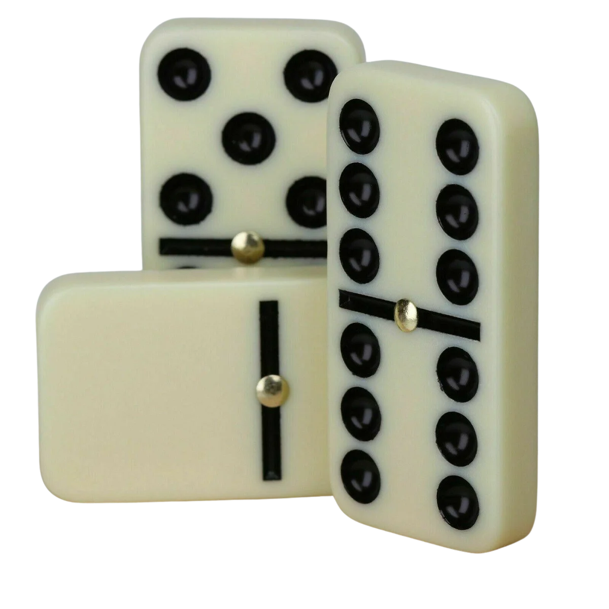 Dominoes Premium Set of 28 Double Six Dominoes with Wooden Case