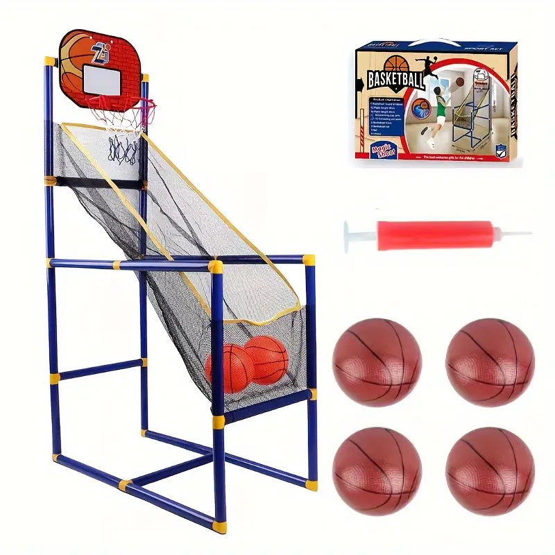 Basketball Stand, Adjustable Lifting Indoor And Outdoor Sports Basketball Hoop Stand