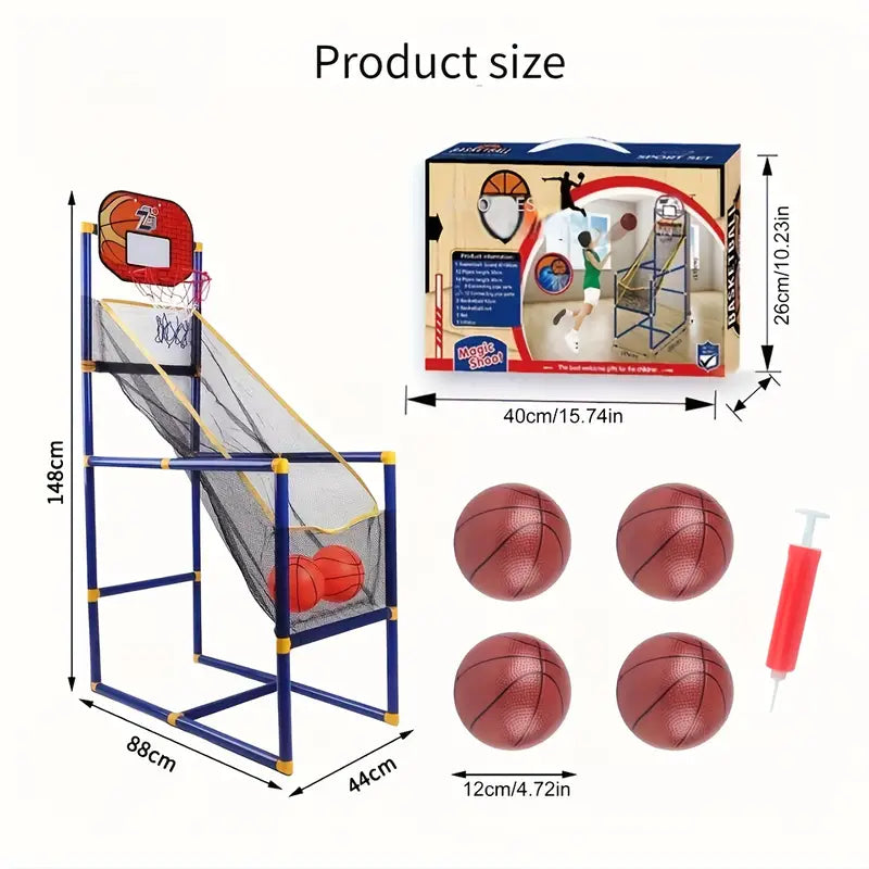 Basketball Stand, Adjustable Lifting Indoor And Outdoor Sports Basketball Hoop Stand