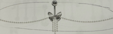 Butterfly dangle chain waist belly piercing BCVFGM115-MEI