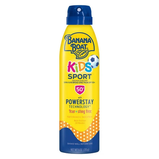 Banana Boat Kids Sport Continuous Sunscreen Lotion Spray SPF 50+ 6 oz