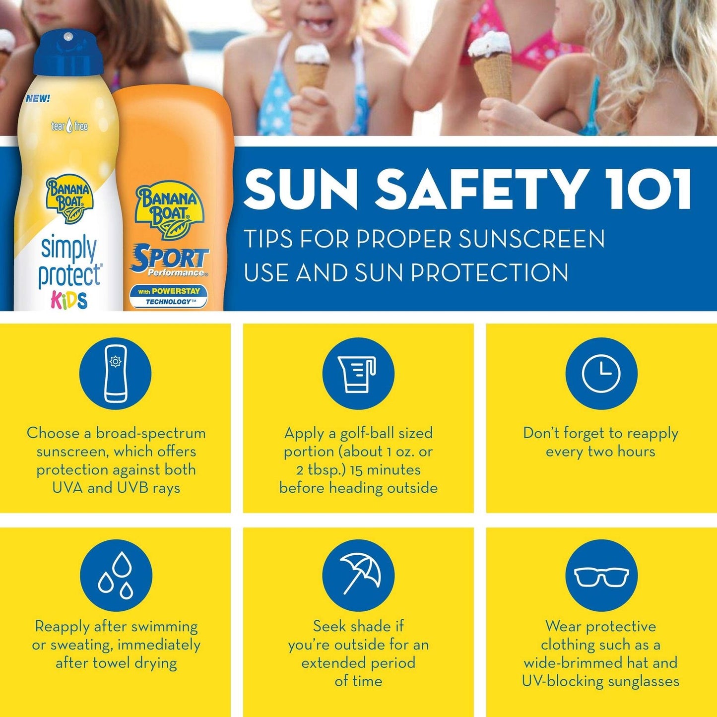 Banana Boat Spf 50+ Baby Simply Protect Tear-Free Stick 0.5 oz