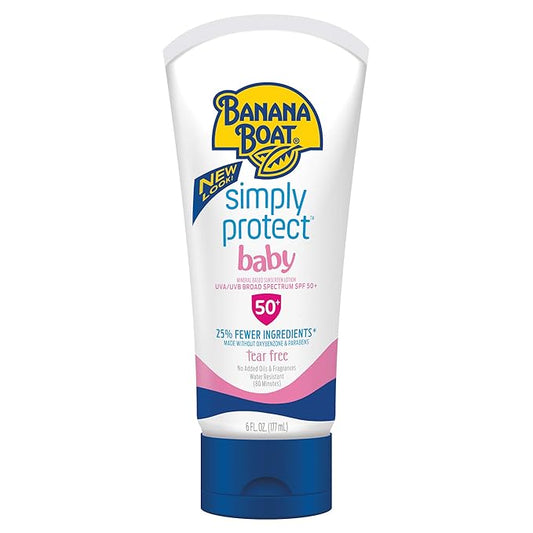 Banana Boat Sun care Banana Boat Simply Protect Mineral-based Sunscreen Lotion for Baby Spf 50+, 6 Oz