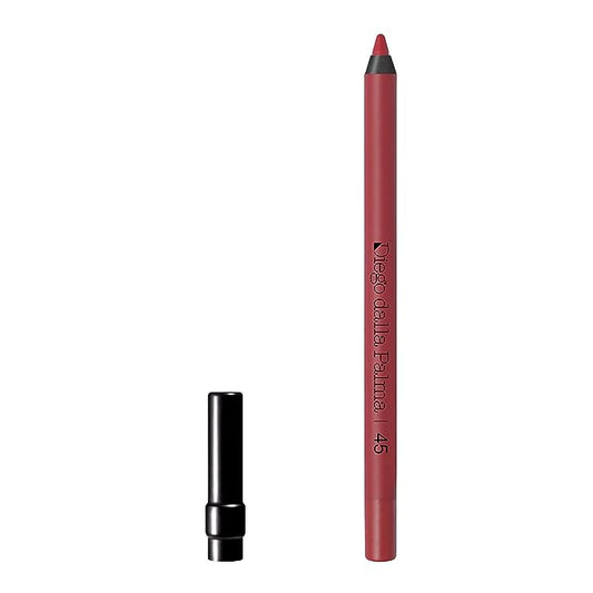 DIEGO DALLA PALMA Lip Liner Waterproof - Innovative And High Performing Formula - Creamy Texture - Easily Slides Onto Lips - Lightweight And Comfortable - 45 Candy - 0.04 Oz