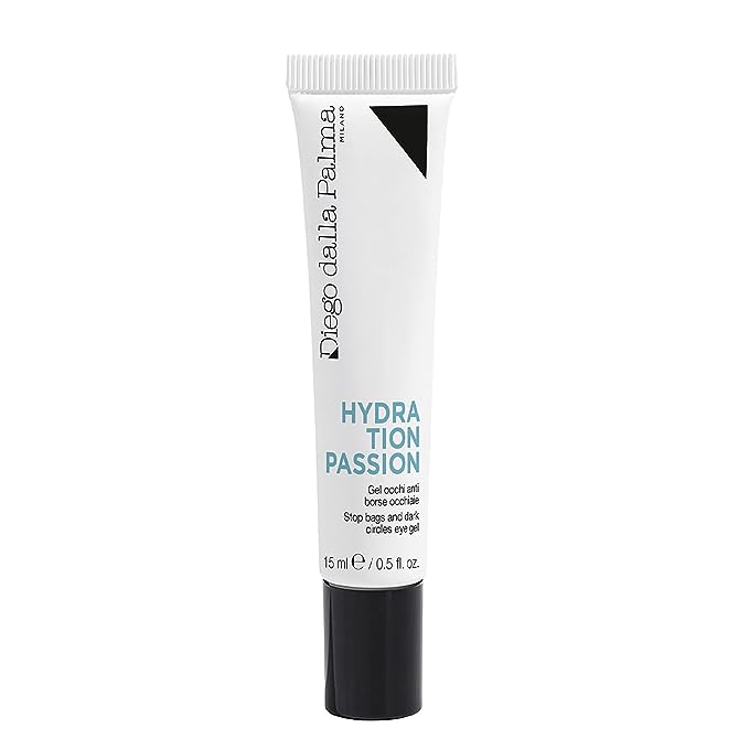 DIEGO DALLA PALMA Hydration Passion - Stop Bags And Dark Circles Eye Gel - Suitable For Delicate Eyes - Penetrates Skin Cells To Deeply Hydrate Facial Skin - Roll On Metal Ball - 0.5 Oz