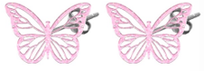 Stainless Steel Cute Stud Earrings Butterfly Pink, Small Gifts for Women Teen Girls Animal Lovers. FEARME135-MEI