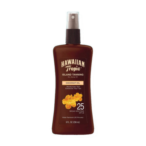 Hawaiian Tropic Tanning Oil SPF 25 Spray, 6 Ounce