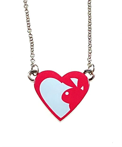 Playboy Jewelry Pink Heart Necklace