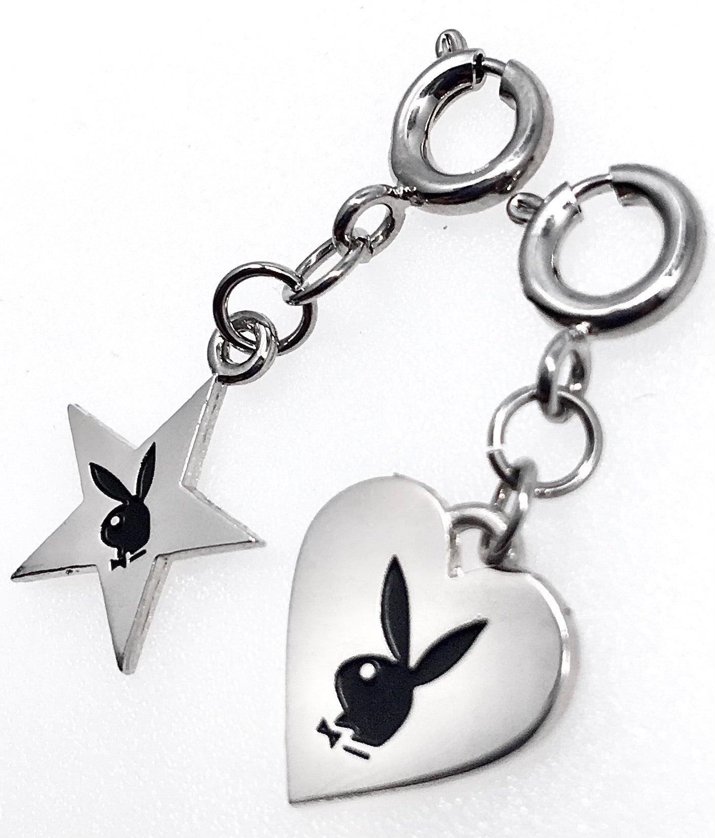 PLAYBOY Star and Heart Charm Set