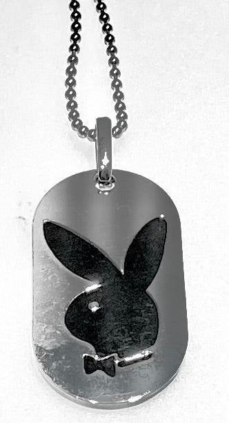 Playboy Jewelry Bunny Name Tag Necklace