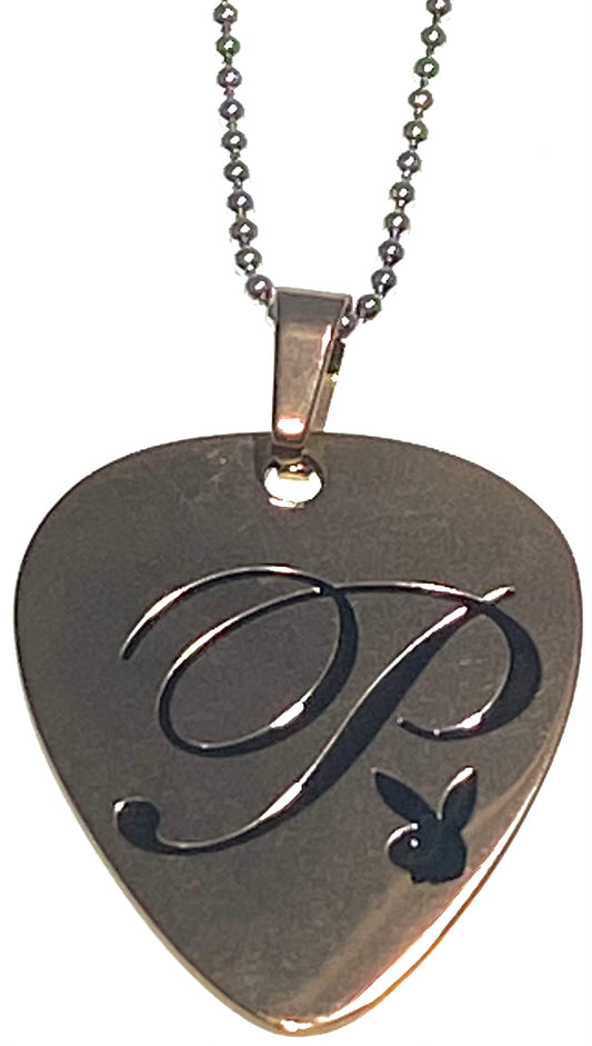 Playboy Dog Tag Necklace Rose or Silver