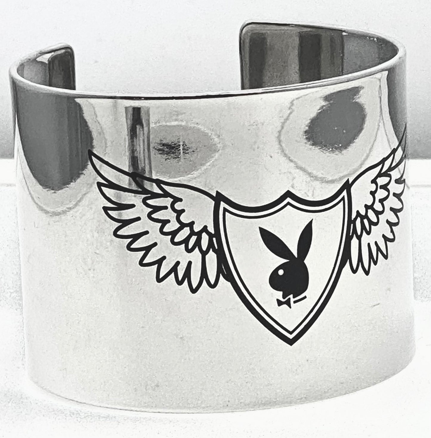 Playboy Bangle Bracelet W/Wings