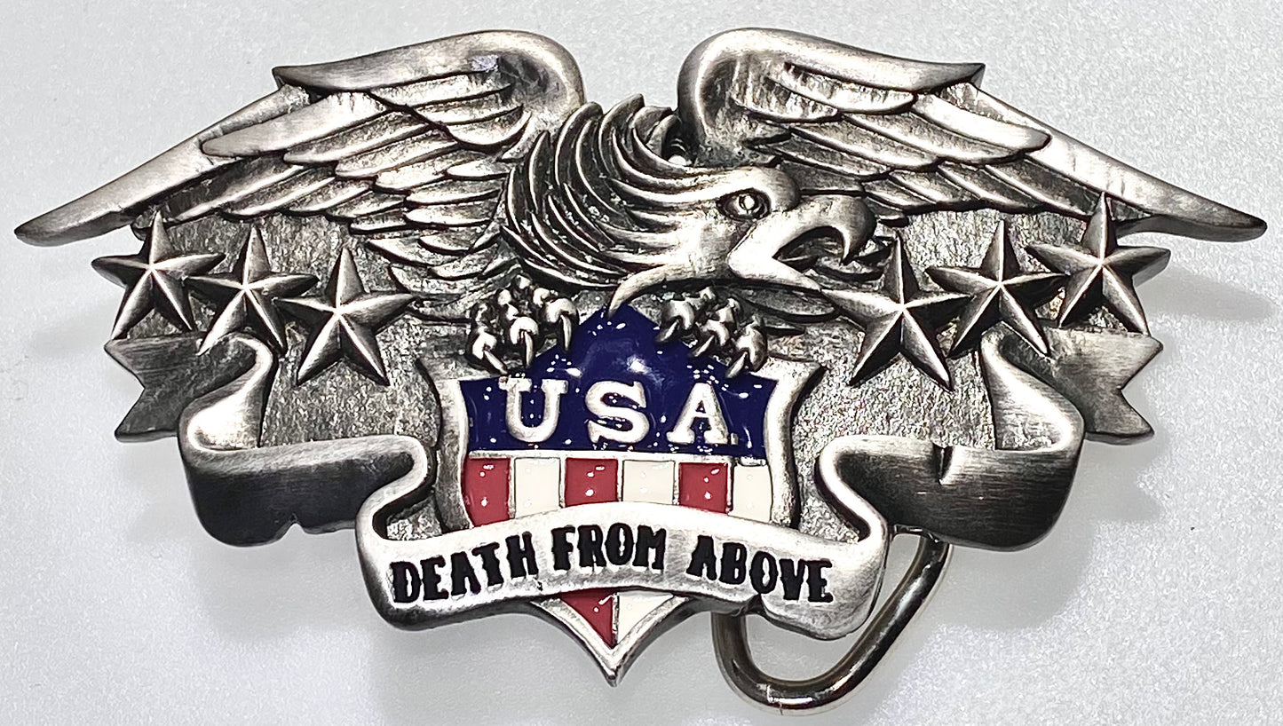 Belt Buckle USA DEATH FROM ABOVE