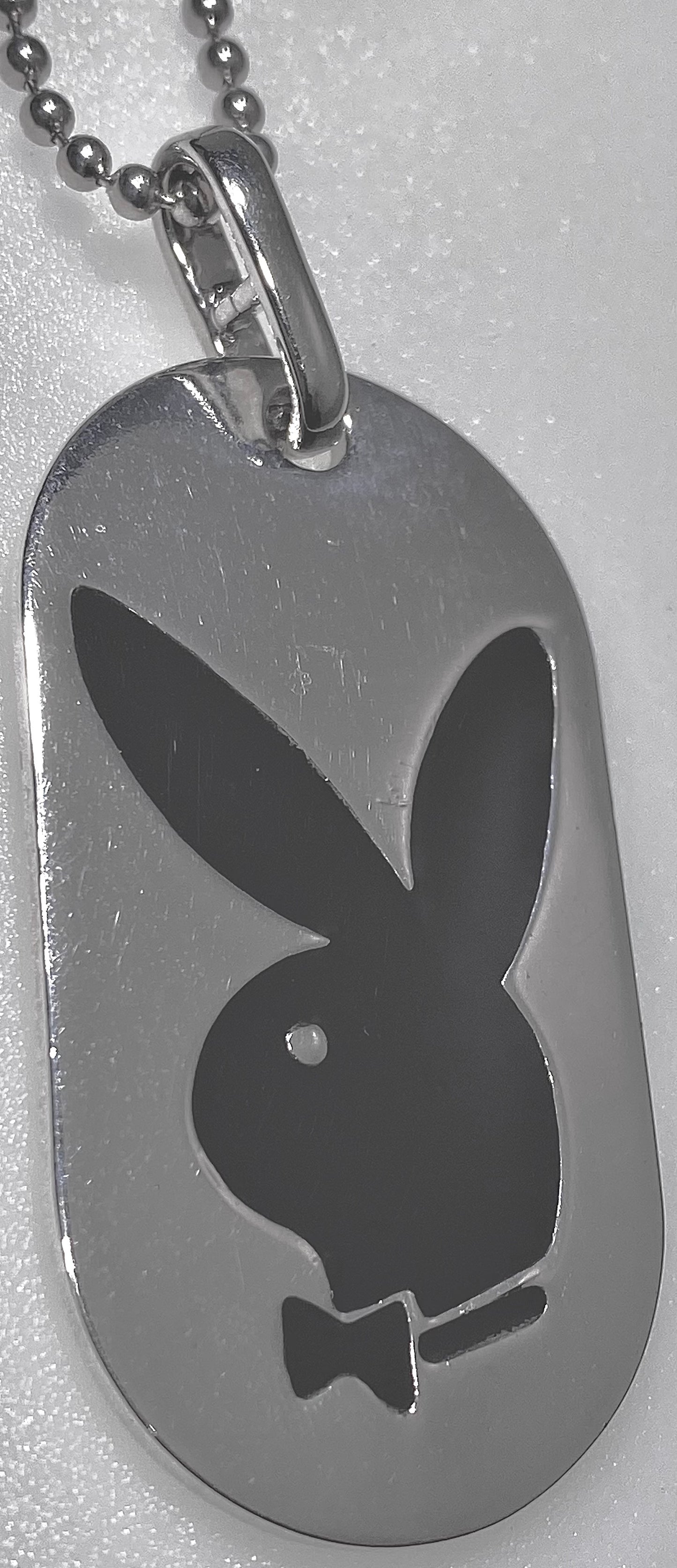 Playboy Jewelry Bunny Name Tag Necklace