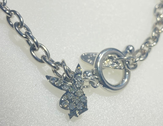 Playboy Bracelet Playboy Crystal Bunny Head with Toggle Lock