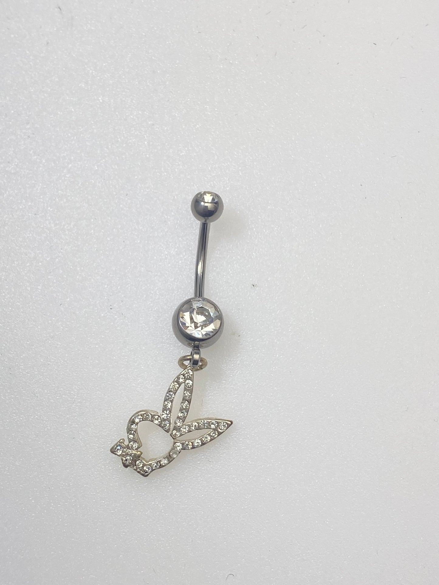 Playboy Jewelry Belly Piercing, Bunny Heads Colors Crystals,