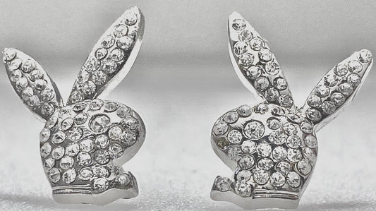 Playboy Bunny Heads with Crystals Stones