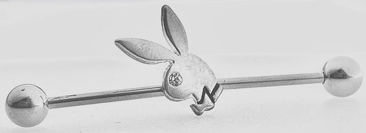 Playboy Jewelry Bunny Head LONG PIERCING