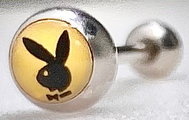 Playboy Jewelry Barbell Bunny Drop