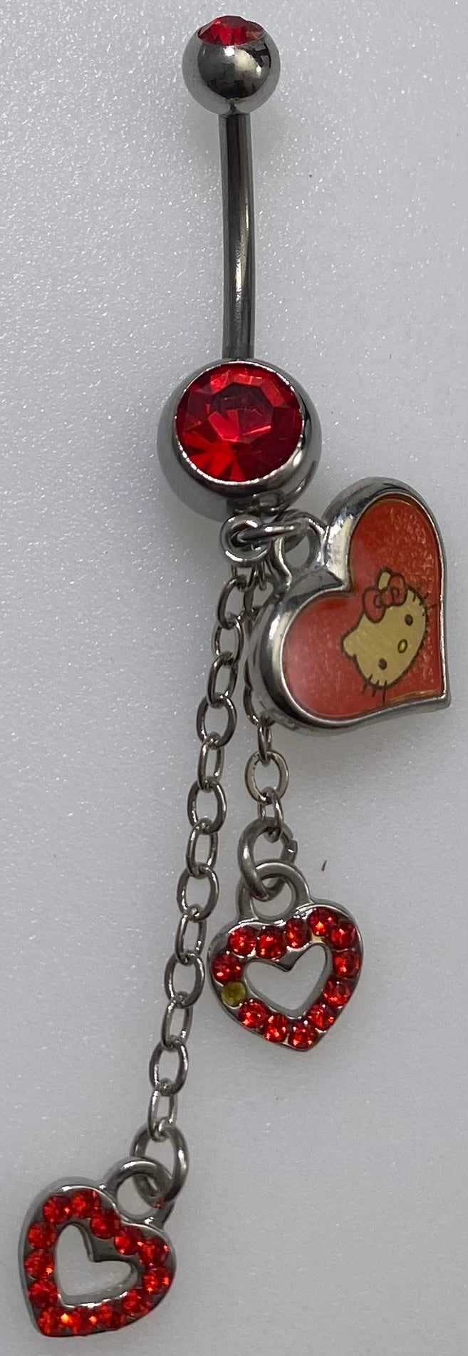 Jewelry Fashion HELLO KITTY Collectable Red Heart Ring