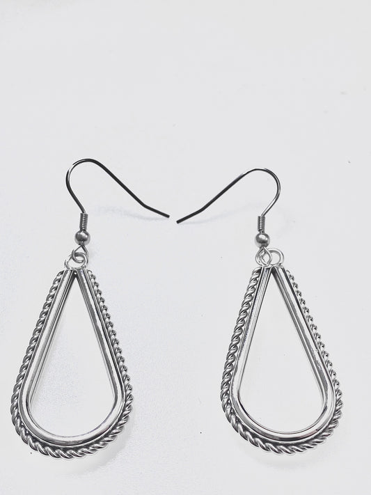 Jewelry Fashion Tear Drop Fish Hook Earring