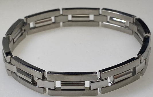Jewelry Fashion Brushed and Bright Finish with Barrels Bracelet