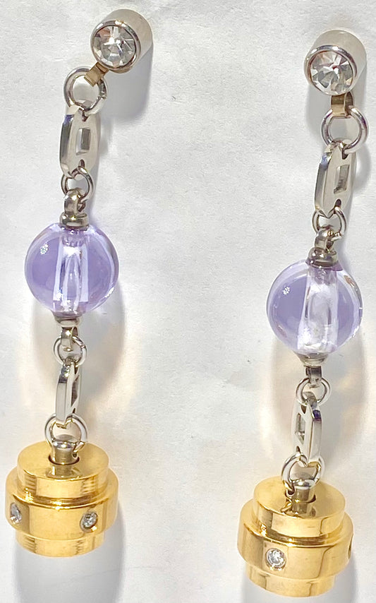 JEWELRY FASHION AMY and CRYSTAL DANGLING EARRING