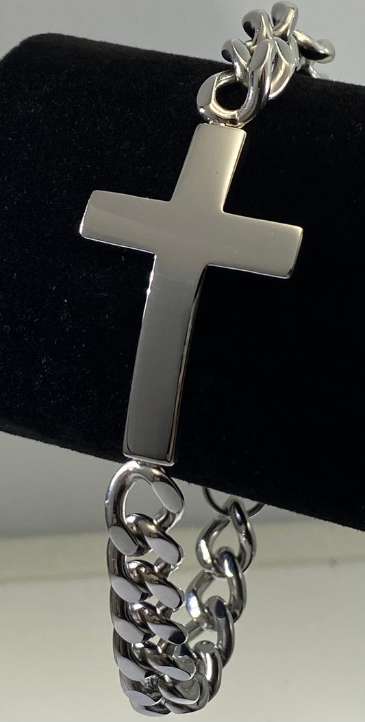 JEWELRY Fashion Bracelet with Cross ID Section