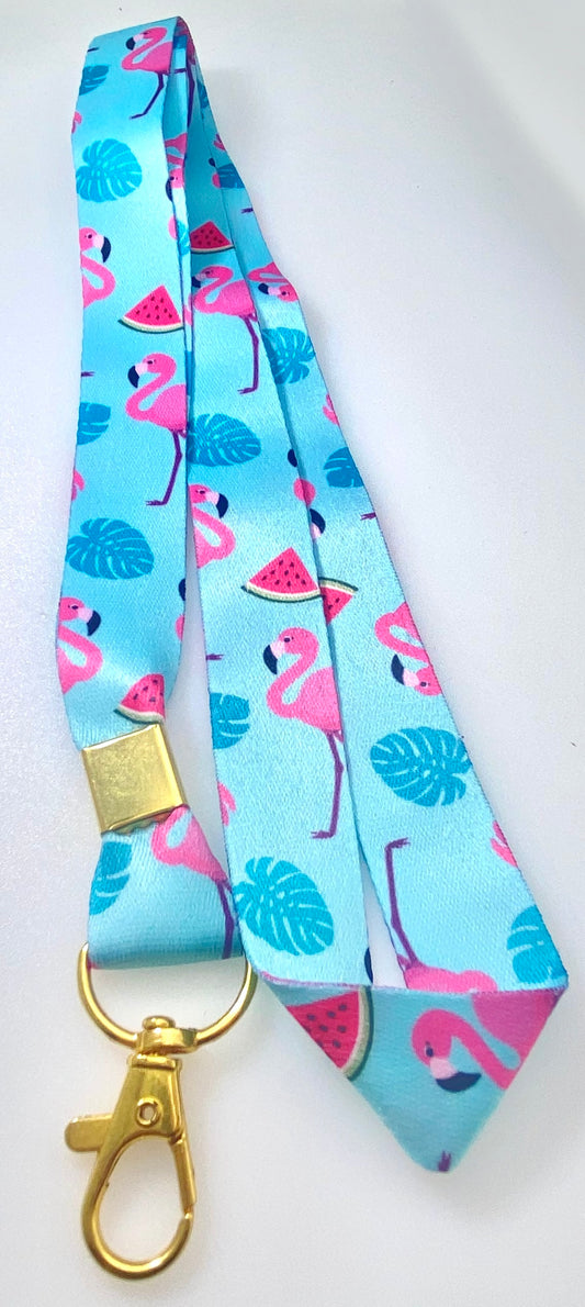 LANYARD Flamingo with Watermelon 12"