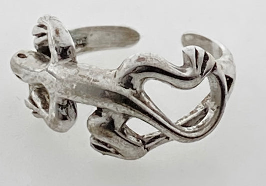 TOE RING Frog STERLING SILVER