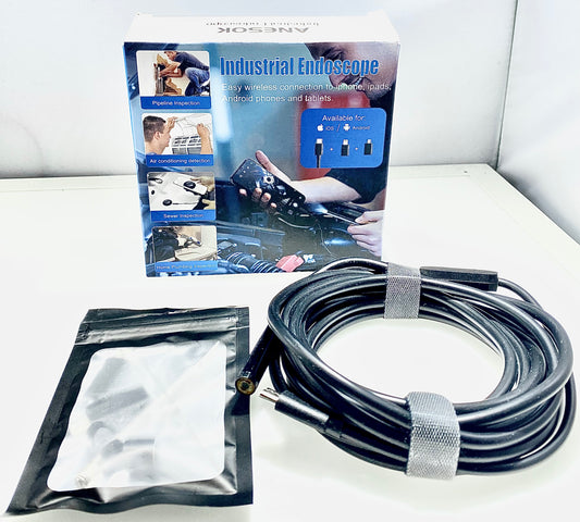 Industrial Endoscope Hd Cameras For Iphones Ios, 8mm IP67 Waterproof Inspection Camera ,Endoscope Snake Inspection Camera, Scope Camera With 8 LED Lights