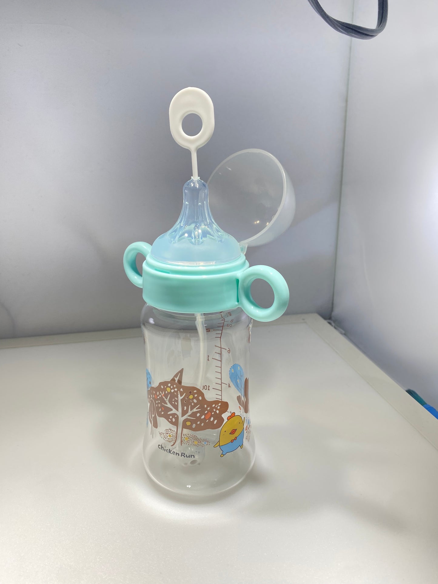 BABY CHICK N BUNNY AUTOMATIC GLASS BOTTLE