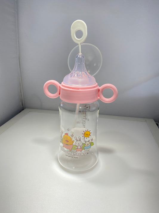 BABY CHICK N BUNNY AUTOMATIC GLASS BOTTLE