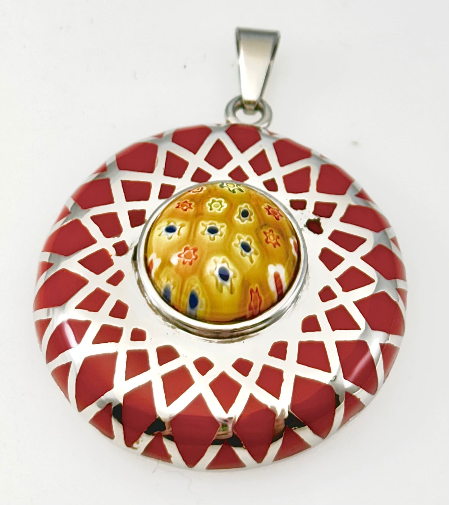 JEWELRY CIRCLE ENAMEL PENDANTS