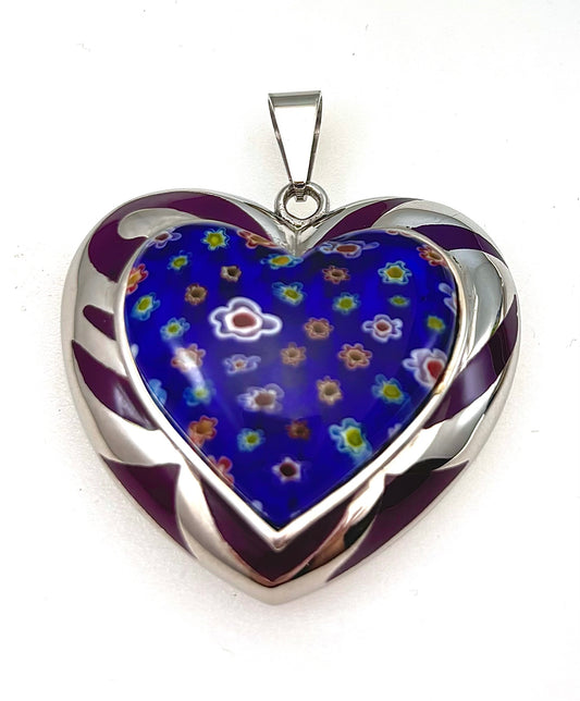 JEWELRY  ENAMEL HEARTS WITH 18" CHAIN