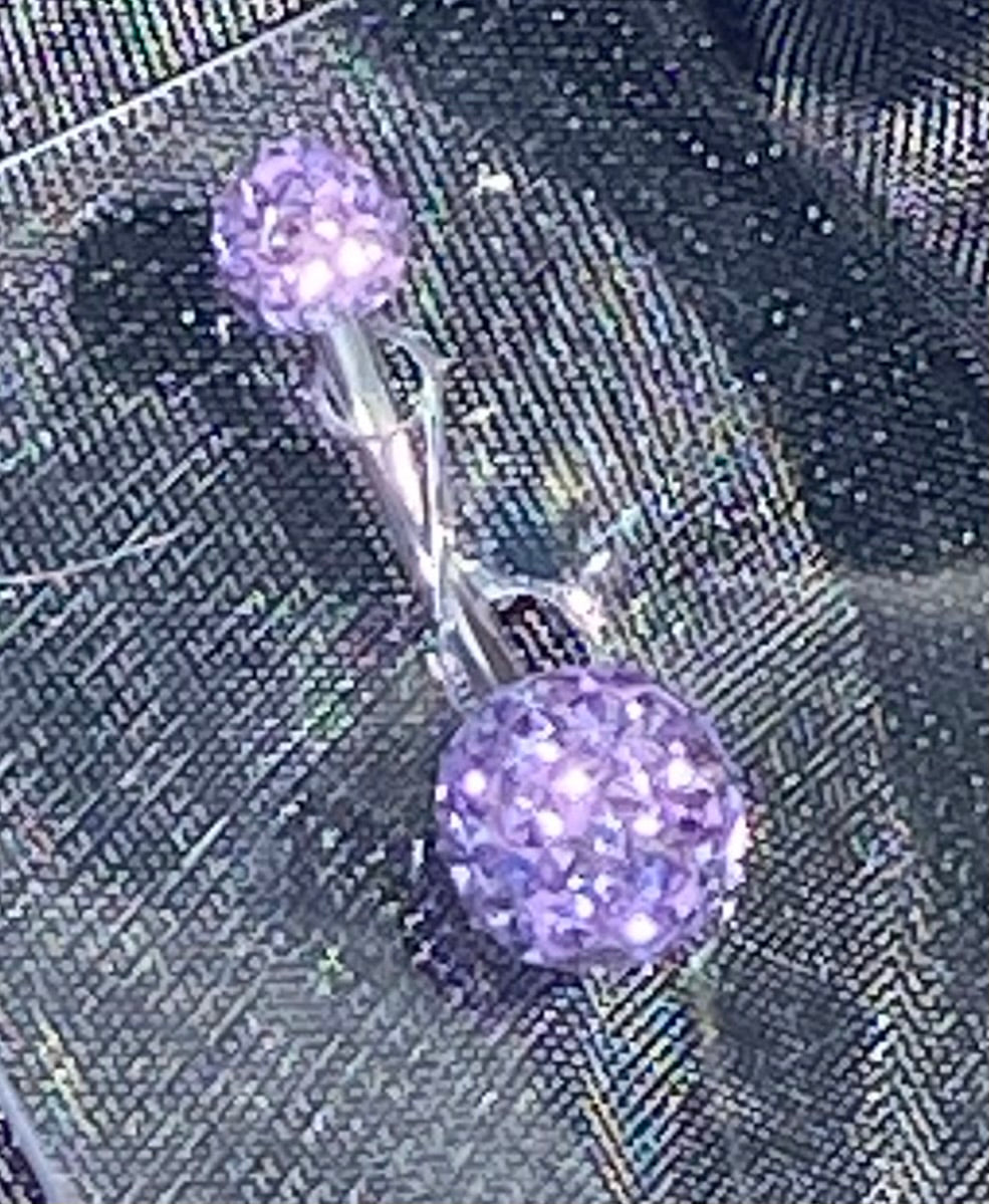 BELLY RING JEWELRY PURPLE