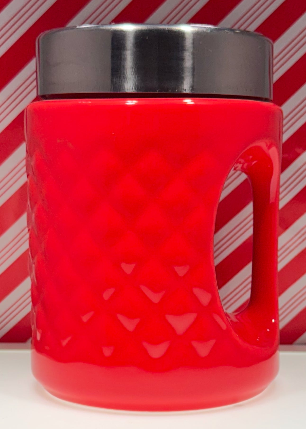 Ceramic Cookie or Coffee Jar in Red