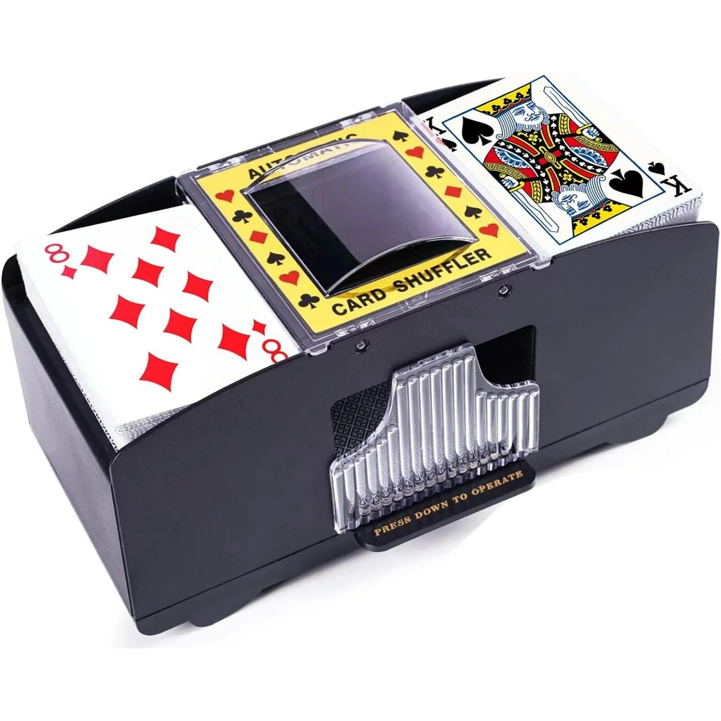 Automatic Card Shuffler 2/4/6 Deck, Playing Card Shuffler Electric for Poker, UNO, Home Card Game, Texas Hold'em, Blackjack